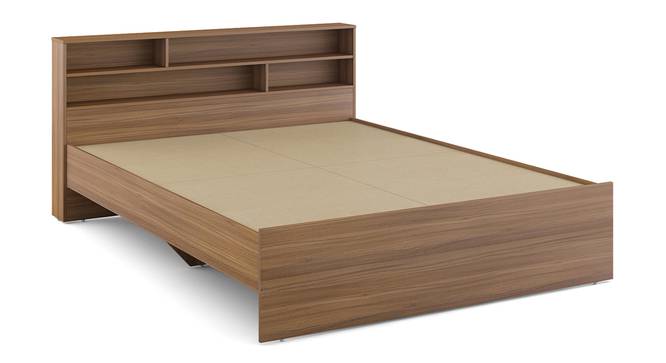 Knox King Bed Without Storage (Queen Bed Size, Exotic Teak Finish) by Urban Ladder - Design 1 Side View - 831036