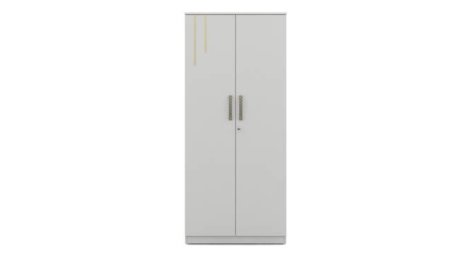 Kane 2 Door Wardrobe (Frosty White Finish) by Urban Ladder - Design 1 Side View - 831040