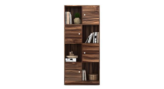 Rustic Book Case In Tean And White Color (Asian Walnut Finish) by Urban Ladder - Design 1 Side View - 831071