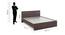 Asher King Bed Without Storage (King Bed Size, Choco Walnut Finish) by Urban Ladder - Design 1 Dimension - 831102
