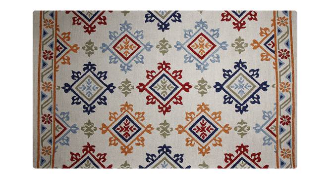 Multicolor Beige Traditional Hand Tufted Carpet 5X8 Feet (Multicolor, 5 x 8 Feet Carpet Size) by Urban Ladder - - 