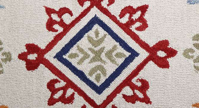 Multicolor Beige Traditional Hand Tufted Carpet 5X8 Feet (Multicolor, 5 x 8 Feet Carpet Size) by Urban Ladder - - 