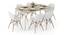Torres - Ormond 6 Seater Dining Set (White, White Finish) by Urban Ladder - Full View Design 1 - 