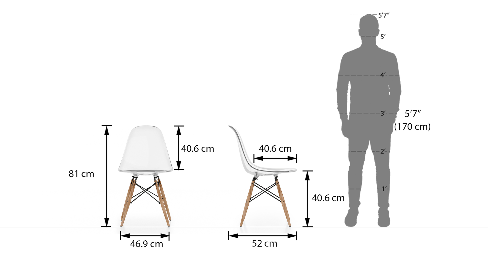 Nobu 4 Seater Round Glass Top Dining Table With Set Of DSW Chairs Urban Ladder