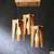 Jet beige wooden cluster hanging lamp lp