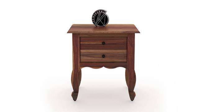 Solid Wood Night Stand in Urban Teak Finish (Urban Teak Finish) by Urban Ladder - - 