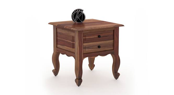 Solid Wood Night Stand in Urban Teak Finish (Urban Teak Finish) by Urban Ladder - - 