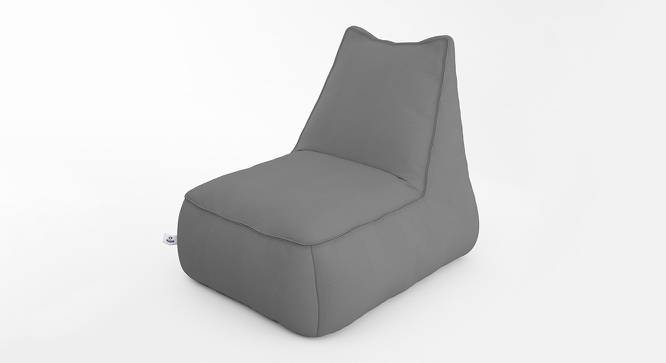 Recliner Bean Bag with Beans (Grey, with beans Bean Bag Type, XXXL Bean Bag Size) by Urban Ladder - Design 1 Side View - 831780