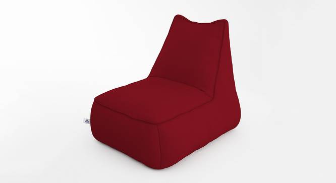 Recliner Bean Bag with Beans (Maroon, with beans Bean Bag Type, XXXL Bean Bag Size) by Urban Ladder - Design 1 Side View - 831782