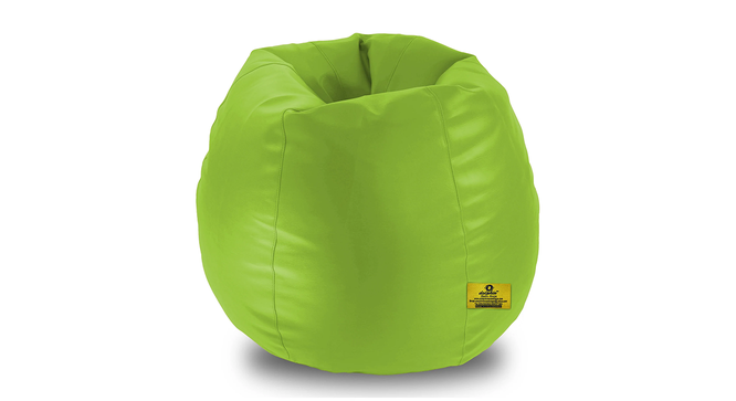 Leatherette Bean Bag with Beans (Green, with beans Bean Bag Type, J Bean Bag Size) by Urban Ladder - Design 1 Side View - 831802