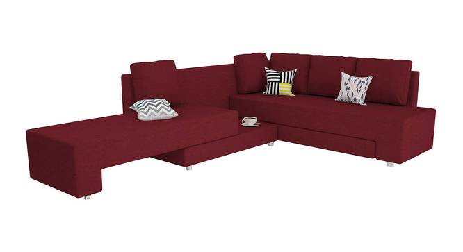 Imperial Sofa cum Bed (Maroon) by Urban Ladder - Design 1 Side View - 831891