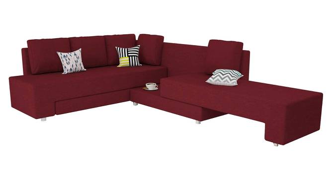 Imperial Sofa cum Bed (Maroon) by Urban Ladder - Design 1 Side View - 831896