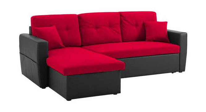 Jupiter Sofa cum Bed (Red) by Urban Ladder - Design 1 Side View - 831902