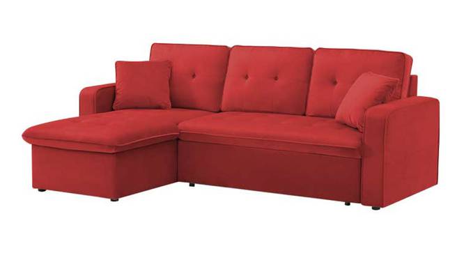 Neptune Sofa cum Bed (Red) by Urban Ladder - Design 1 Side View - 831913