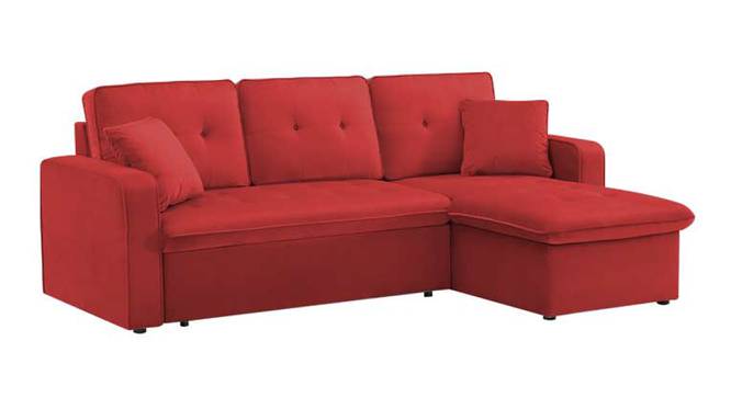 Neptune Sofa cum Bed (Red) by Urban Ladder - Design 1 Side View - 831919