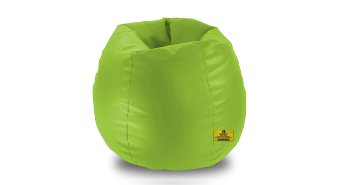 Leatherette Bean Bag with Beans (Green, with beans Bean Bag Type, XXXL Bean Bag Size) by Urban Ladder - Design 1 Side View - 831938