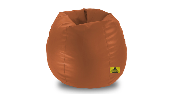 Leatherette Bean Bag with Beans (with beans Bean Bag Type, XXL Bean Bag Size, Fawn) by Urban Ladder - Design 1 Side View - 831951