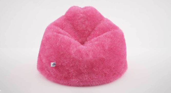 Fur Bean Bag with Beans (Pink, with beans Bean Bag Type, XXL Bean Bag Size) by Urban Ladder - Design 1 Side View - 831987