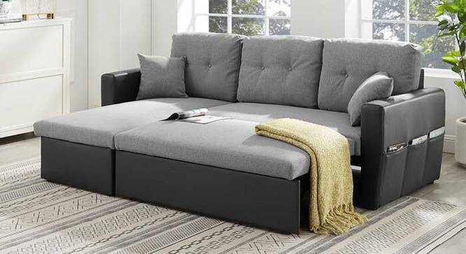 Jupiter Sofa cum Bed (Grey) by Urban Ladder - Front View Design 1 - 831999