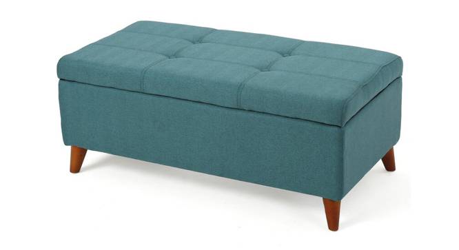 Pierson Ottoman with Storage (Teal Blue) by Urban Ladder - Front View Design 1 - 832027