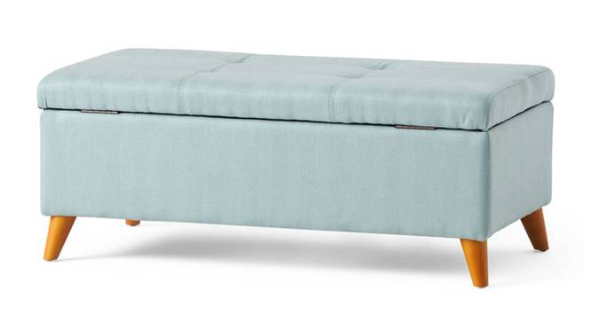 Pierson Ottoman with Storage (Turquoise) by Urban Ladder - Front View Design 1 - 832028