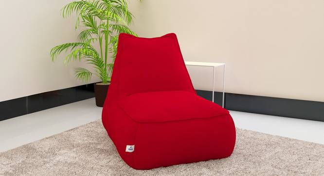 Recliner Bean Bag with Beans (Red, with beans Bean Bag Type, XXXL Bean Bag Size) by Urban Ladder - Front View Design 1 - 832041