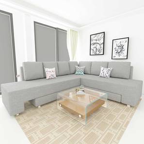 Sofa Cum Bed Design Imperial 6 Seater Pull Out Sofa cum Bed In Grey Colour