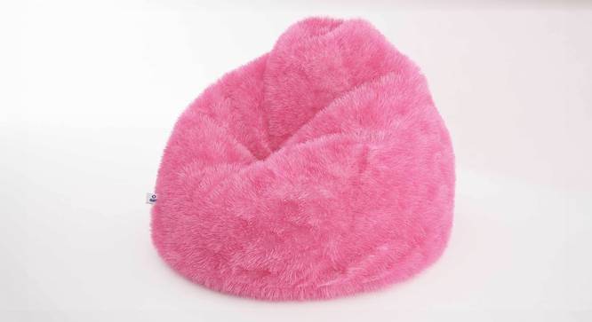 Fur Bean Bag with Beans (Pink, with beans Bean Bag Type, XXL Bean Bag Size) by Urban Ladder - Front View Design 1 - 832236