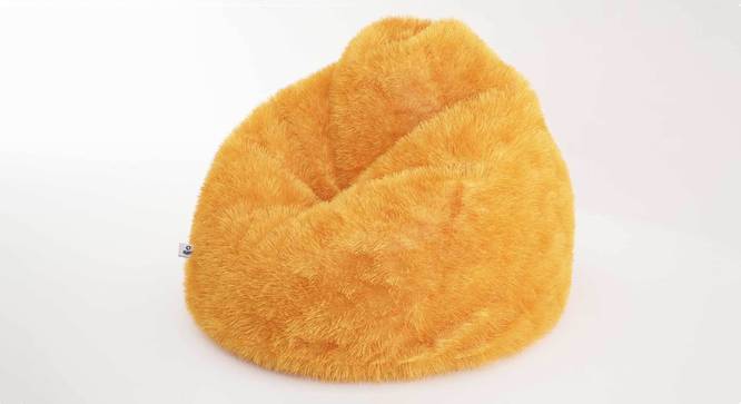 Fur Bean Bag with Beans (Yellow, with beans Bean Bag Type, XXL Bean Bag Size) by Urban Ladder - Front View Design 1 - 832238