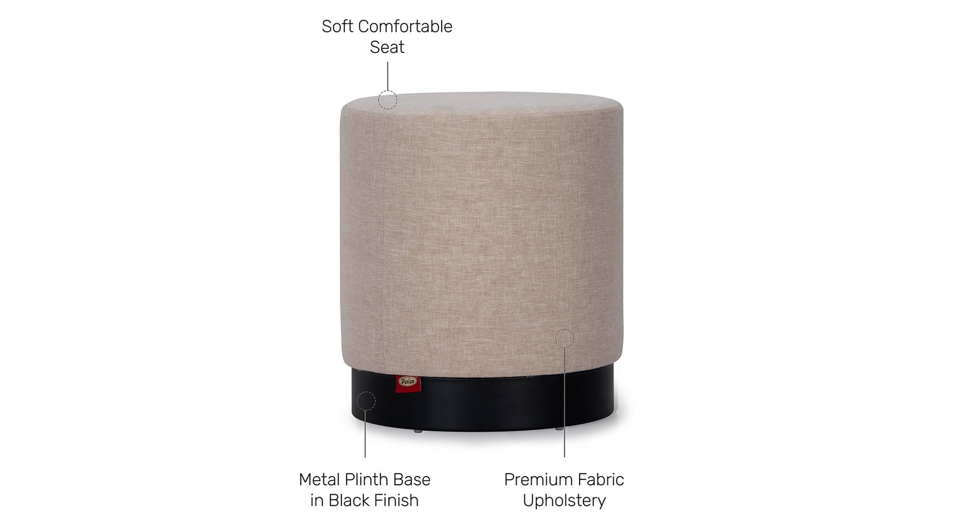 Chloe Pouffe Urban Ladder