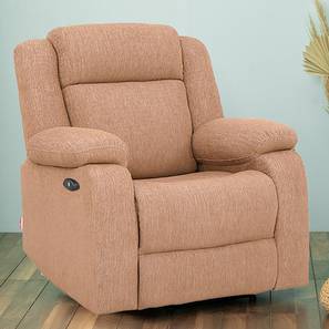 Motorized Recliners Design Avalon Fabric One Seater Motorized Recliner in Brown Colour