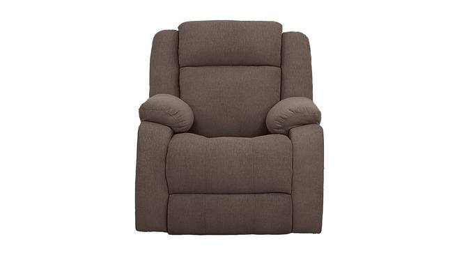 Avalon E - Motorized Electric Powered Single Seater Fabric Recliner with USB Port (One Seater, Saddle Brown) by Urban Ladder - - 