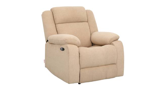 Avalon E - Motorized Electric Powered Single Seater Fabric Recliner with USB Port (Beige, One Seater) by Urban Ladder - - 