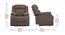 Avalon E - Motorized Electric Powered Single Seater Fabric Recliner with USB Port (One Seater, Saddle Brown) by Urban Ladder - - 