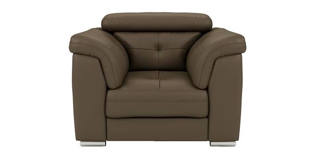 Charles Leatherette Sofa (Grey, 1-seater Custom Set - Sofas, None Standard Set - Sofas, Leatherette Sofa Material, Regular Sofa Size, Regular Sofa Type)