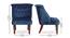 Freya Accent Chair - Blue (Blue) by Urban Ladder - - 