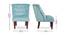 Kai Accent Chair - Blue (Blue) by Urban Ladder - - 