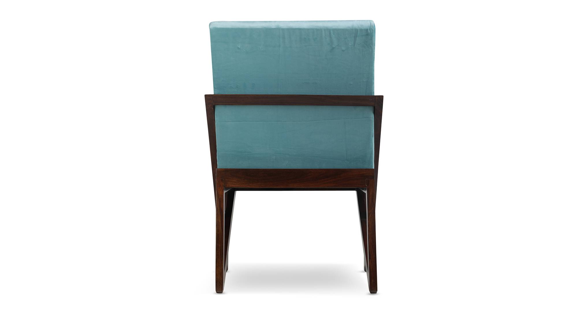 Xavier Fabric Accent Chair in Blue Colour Urban Ladder