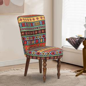 Colourful Holi Products Design Evangeline Fabric Accent Chair in Multi Colour