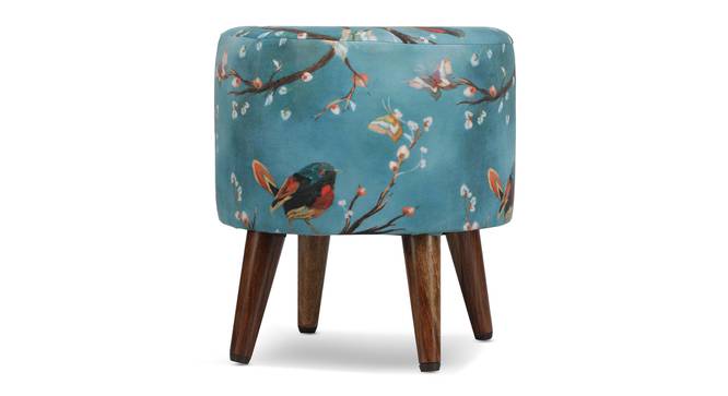 Aurelia Solid Wood Ottoman - Set of 2 (Blue) by Urban Ladder - - 