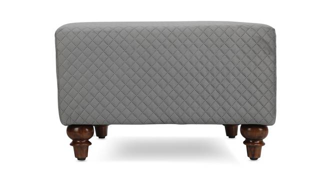 Astrid Solid Wood Ottoman (Grey) by Urban Ladder - - 