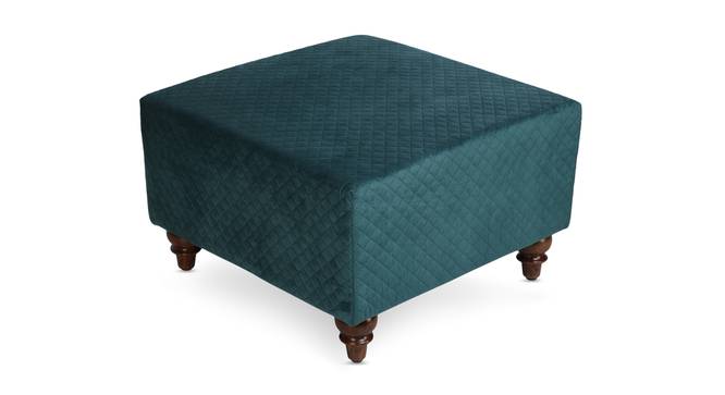 Thomas Solid Wood Ottoman (Green) by Urban Ladder - - 