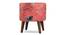 Seren Solid Wood Ottoman - Set of 2 (Red) by Urban Ladder - - 