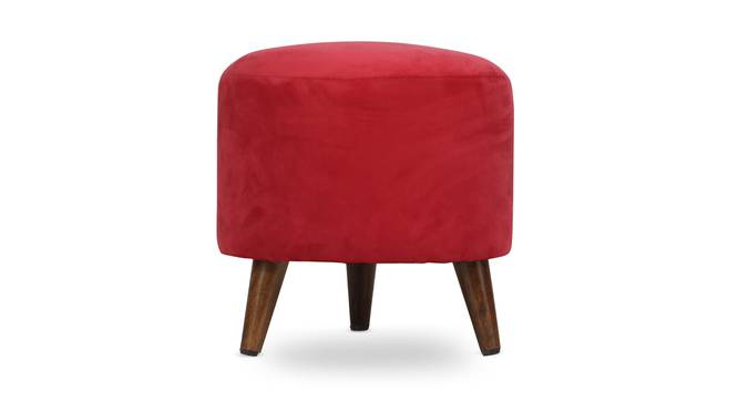 Silas Solid Wood Ottoman (Red) by Urban Ladder - - 