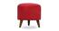 Silas Solid Wood Ottoman (Red) by Urban Ladder - - 