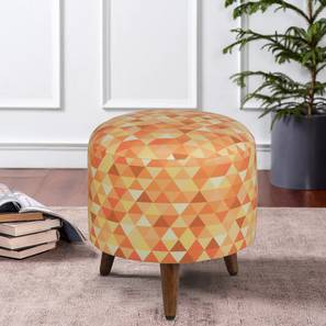 Arabella Solid Wood Ottoman
