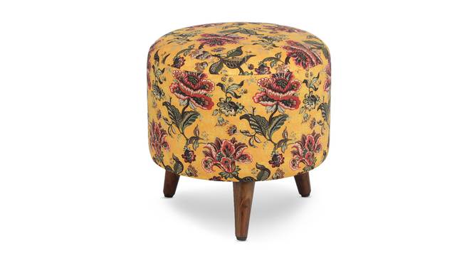 Seraphina Solid Wood Ottoman (Yellow) by Urban Ladder - - 