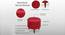 Silas Solid Wood Ottoman (Red) by Urban Ladder - - 
