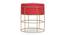 Atlas Solid Wood Ottoman (Red) by Urban Ladder - - 