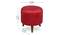 Silas Solid Wood Ottoman (Red) by Urban Ladder - - 